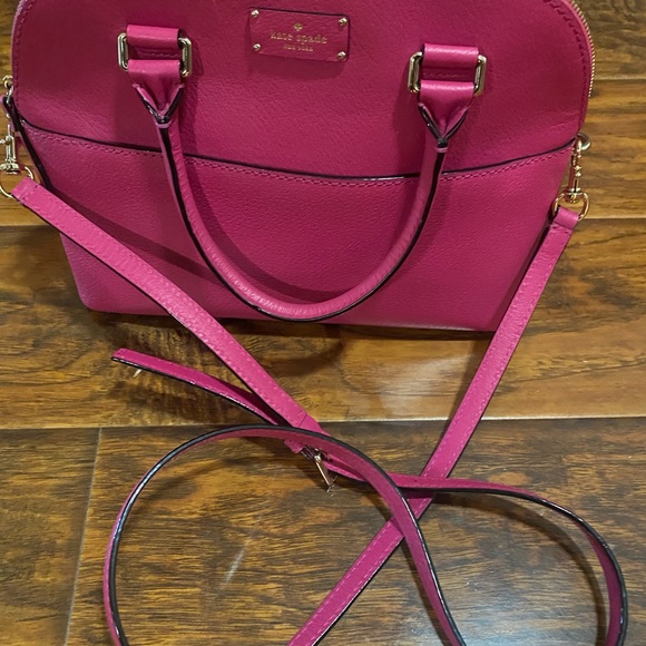 Kate Spade Hot Pink Satchel with wallet - Picture 4 of 12